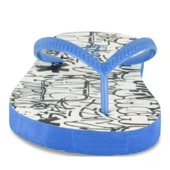 Tongs BLEU Garçon Motif Uni A Enfiler