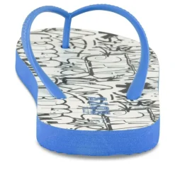 Tongs BLEU Garçon Motif Uni A Enfiler