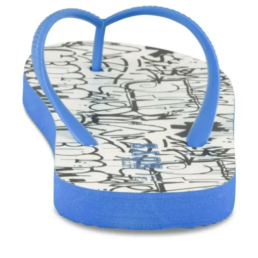 Tongs BLEU Garçon Motif Uni A Enfiler