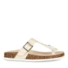 Tongs Entredoigt BEIGE Femme Motif Uni