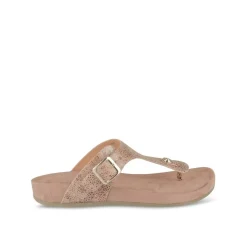 Tongs Entredoigt BEIGE Femme Motif Animal A Enfiler