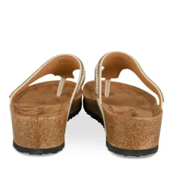 Tongs Entredoigt BEIGE Femme Motif Paillettes A Enfiler