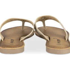 Tongs Entredoigt BEIGE Femme Motif Perle A Enfiler