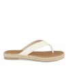 Tongs Entredoigt BLANC Femme Motif Uni A Enfiler
