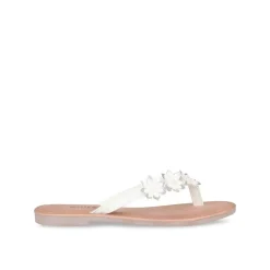Tongs Entredoigt BLANC Femme A Enfiler
