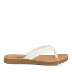 Tongs Entredoigt BLANC Femme Motif Uni A Enfiler