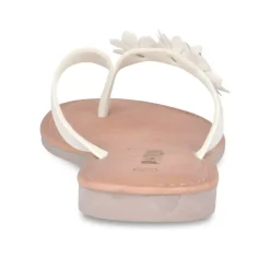 Tongs Entredoigt BLANC Femme A Enfiler