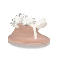 Tongs Entredoigt BLANC Femme A Enfiler