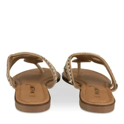 Tongs Entredoigt COGNAC Femme Motif Paillettes A Enfiler