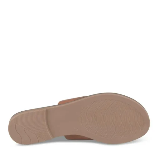 Tongs Entredoigt COGNAC Femme Motif Uni A Enfiler