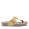 Tongs Entredoigt JAUNE Femme Motif Uni A Enfiler