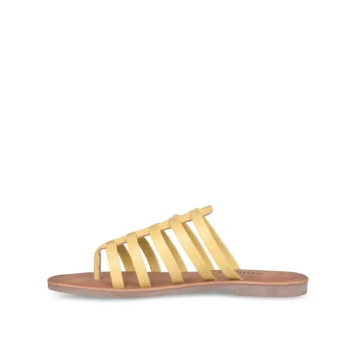Tongs Entredoigt JAUNE Femme A Enfiler