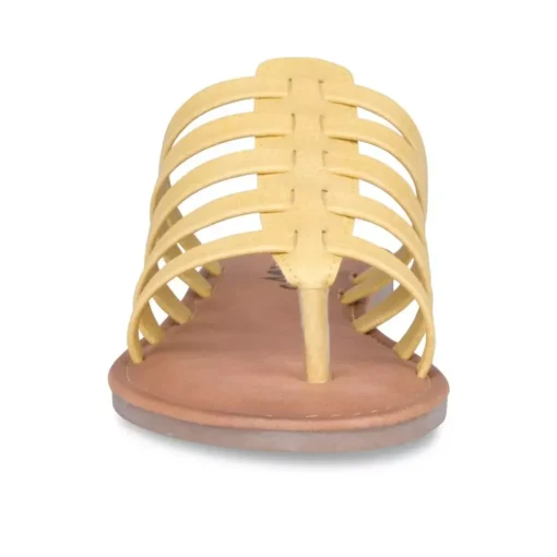 Tongs Entredoigt JAUNE Femme A Enfiler