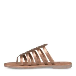 Tongs Entredoigt METALLISE Femme Motif Uni A Enfiler