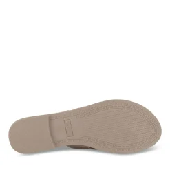 Tongs Entredoigt METALLISE Femme Motif Fleuri A Enfiler