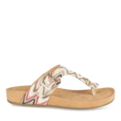 Tongs Entredoigt MULTICOLOR Femme Motif Multicolore A Enfiler