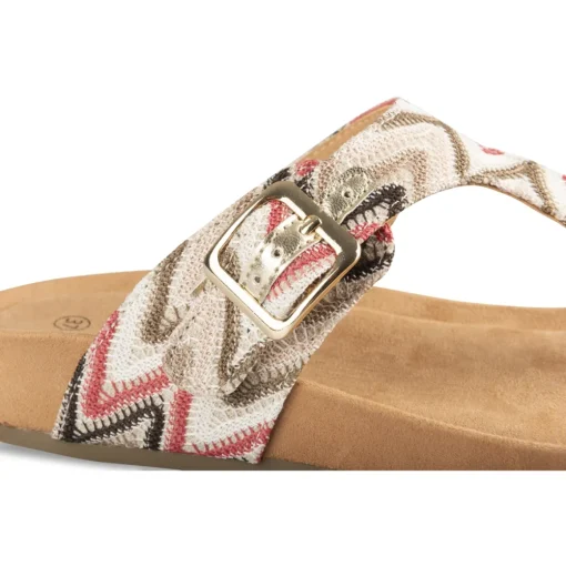 Tongs Entredoigt MULTICOLOR Femme Motif Multicolore A Enfiler