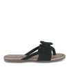 Tongs Entredoigt NOIR Femme Motif Uni A Enfiler