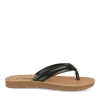 Tongs Entredoigt NOIR Femme Motif Uni A Enfiler