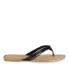 Tongs Entredoigt NOIR Femme Motif Uni A Enfiler