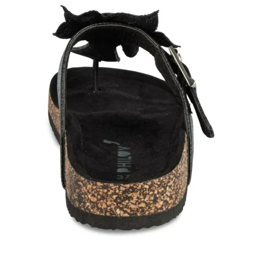 Tongs Entredoigt NOIR Femme Motif Uni A Enfiler
