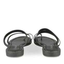 Tongs Entredoigt NOIR Femme Motif Uni A Enfiler