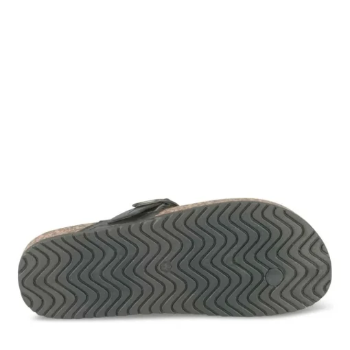 Tongs Entredoigt NOIR Femme Motif Uni A Enfiler
