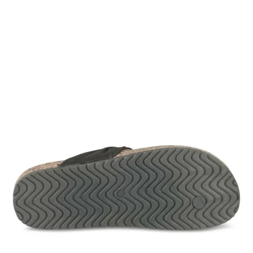 Tongs Entredoigt NOIR Femme Motif Uni A Enfiler