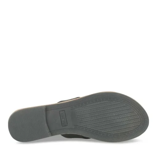 Tongs Entredoigt NOIR Femme Motif Fleuri A Enfiler