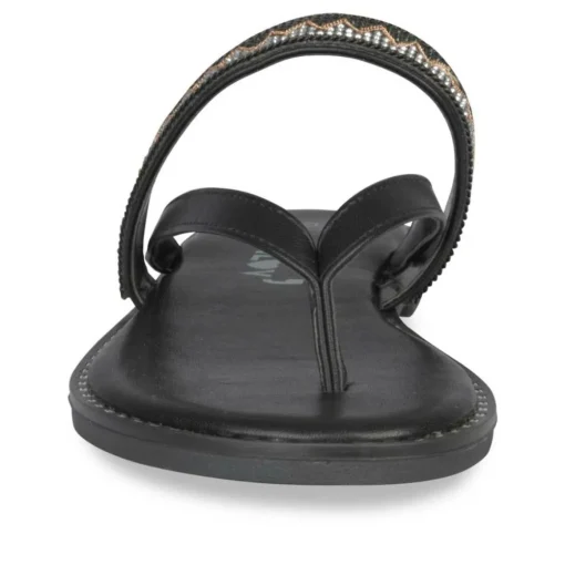 Tongs Entredoigt NOIR Femme A Enfiler