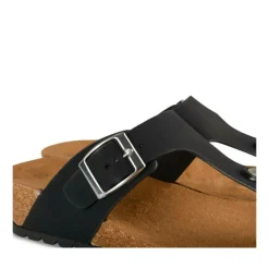 Tongs Entredoigt NOIR Femme Motif Uni A Enfiler