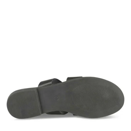 Tongs Entredoigt NOIR Femme Motif Uni A Enfiler