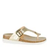 Tongs Entredoigt OR Femme Motif Vernis A Enfiler