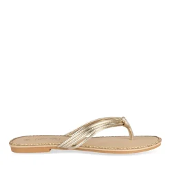 Tongs Entredoigt OR Femme Motif Uni A Enfiler