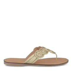 Tongs Entredoigt OR Femme Motif Perle A Enfiler