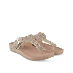 Tongs Entredoigt OR Femme Motif Animal A Enfiler