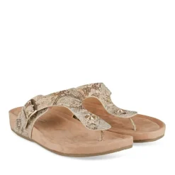 Tongs Entredoigt OR Femme Motif Animal A Enfiler