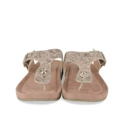 Tongs Entredoigt OR Femme Motif Animal A Enfiler