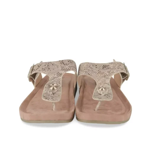 Tongs Entredoigt OR Femme Motif Animal A Enfiler