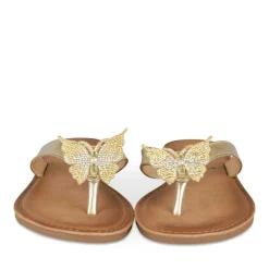 Tongs Entredoigt OR Femme Motif Paillettes A Enfiler