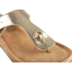 Tongs Entredoigt OR Femme Motif Uni A Enfiler