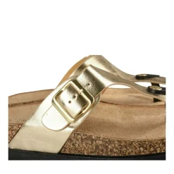 Tongs Entredoigt OR Femme Motif Uni A Enfiler