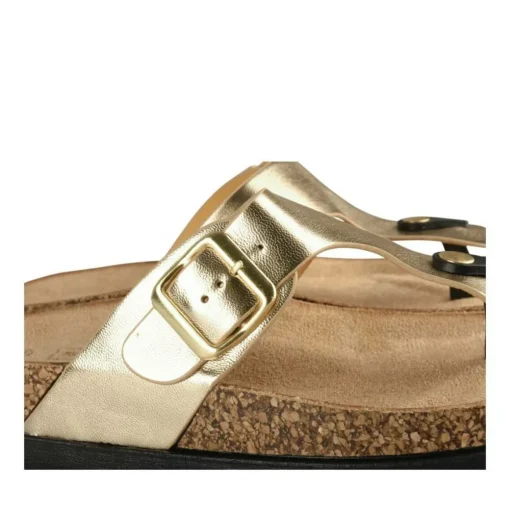 Tongs Entredoigt OR Femme Motif Uni A Enfiler