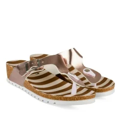 Tongs Entredoigt ROSE Femme Motif Uni A Enfiler