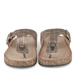 Tongs Entredoigt ROSE Femme Motif Uni A Enfiler