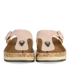 Tongs Entredoigt ROSE Femme Motif Uni A Enfiler