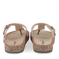 Tongs Entredoigt ROSE Femme Motif Uni A Enfiler