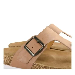 Tongs Entredoigt ROSE Femme Motif Uni A Enfiler