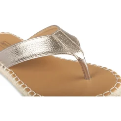 Tongs Entredoigt ROSE Femme Motif Uni A Enfiler