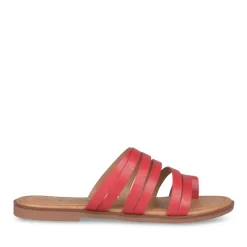 Tongs Entredoigt ROUGE Femme A Enfiler